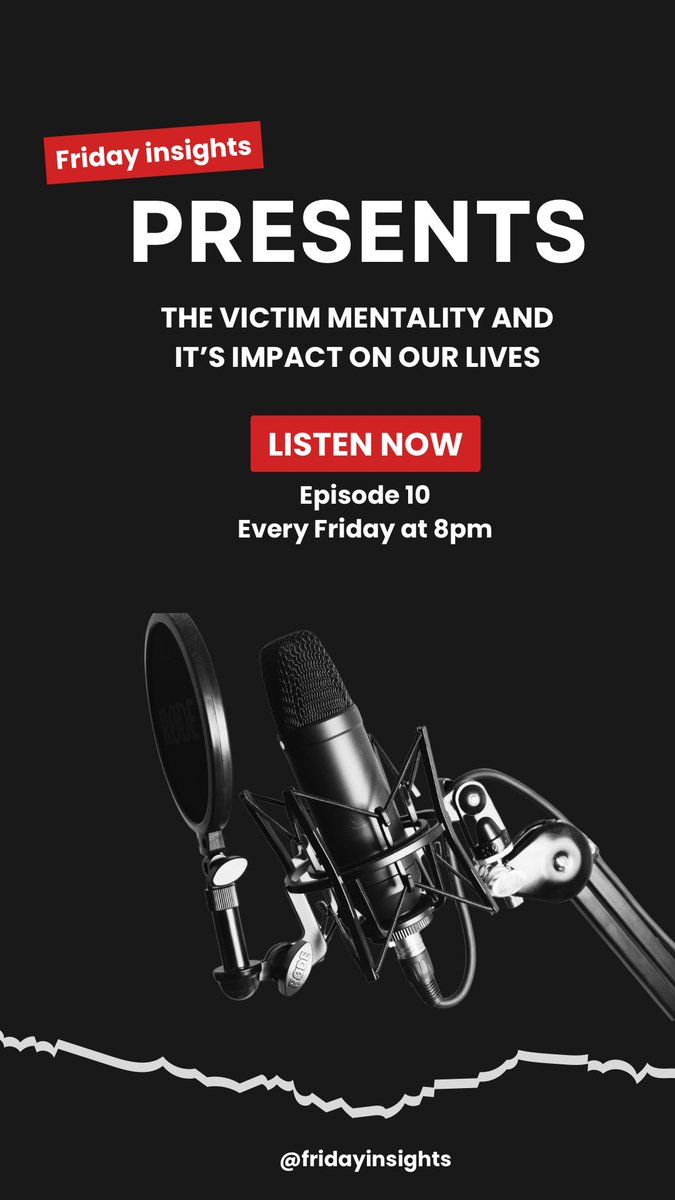 Fridayinsights1's tweet photo. Tune into Friday Insights every Friday at 8pm.
#Fridayinsights #MentalHealth #SelfImprovement https://t.co/TduCvvhm8L