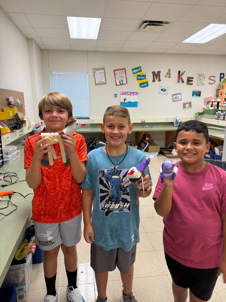 Our 4th grade Make &amp; Take Mustangs are looking good! #makerspace