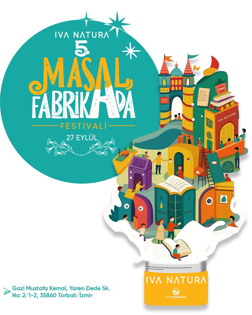 Bir fabrika düşün, ama burası bildiğin fabrikalara hiç benzemiyor 🌟

Burada rüya kahramanları, renkli hayaller ve büyülü masallar var 🦄

Sen de 5. Masal Festivali'nin bir parçası olmak için Iva Natura'yı takip etmeyi unutma. Detaylar çok yakında 🍀