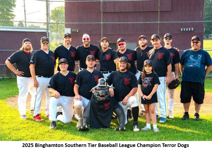 Terror Dogs Slip Past Defending Champion Hornets for Binghamton Southern Tier Baseball League Crown! Read more: msblnational.com/2025-terror-do… #mensbaseball #msbl #adultbaseball #seniorbaseball