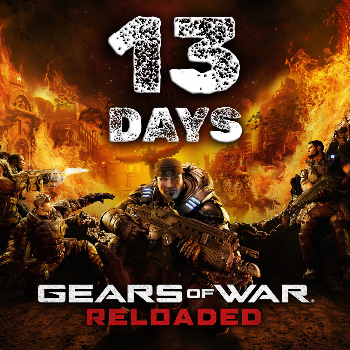 Symaratan's tweet photo. Less than 2 weeks to go! #GearsOfWarReloaded https://t.co/kuG2sEnpxN