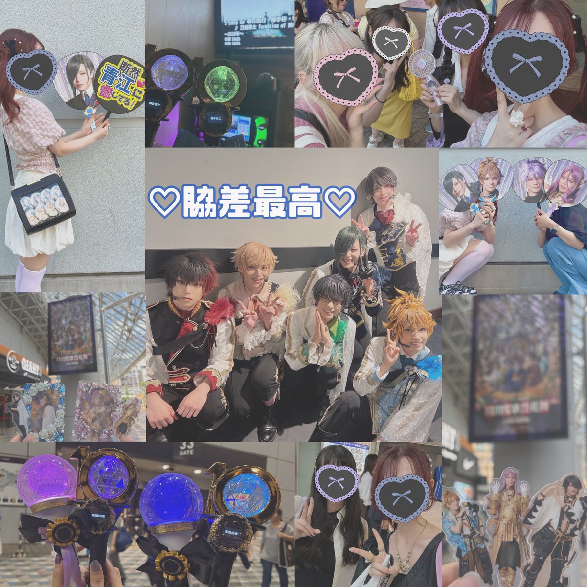 N_eve_F's tweet photo. 🟥⬛️⚔️ 目出度歌誉花舞 十周年祝賀祭 ⚔️⬛️🟥 

最ッッッ高に楽しくて幸せなお祭でした❗️🎶
念願のSを聴けたこと、NamelessFighterが選ばれたこと、一生忘れられない想い出です🌸
念願の脇差アクスタも揃えることができました😭🫶🏻
おめでとうけんらんぶ、ありがとうけんらんぶ⚔️💐に〜っかり( ᐢ_ᐢ )♡ https://t.co/rmlpZ4fCHD