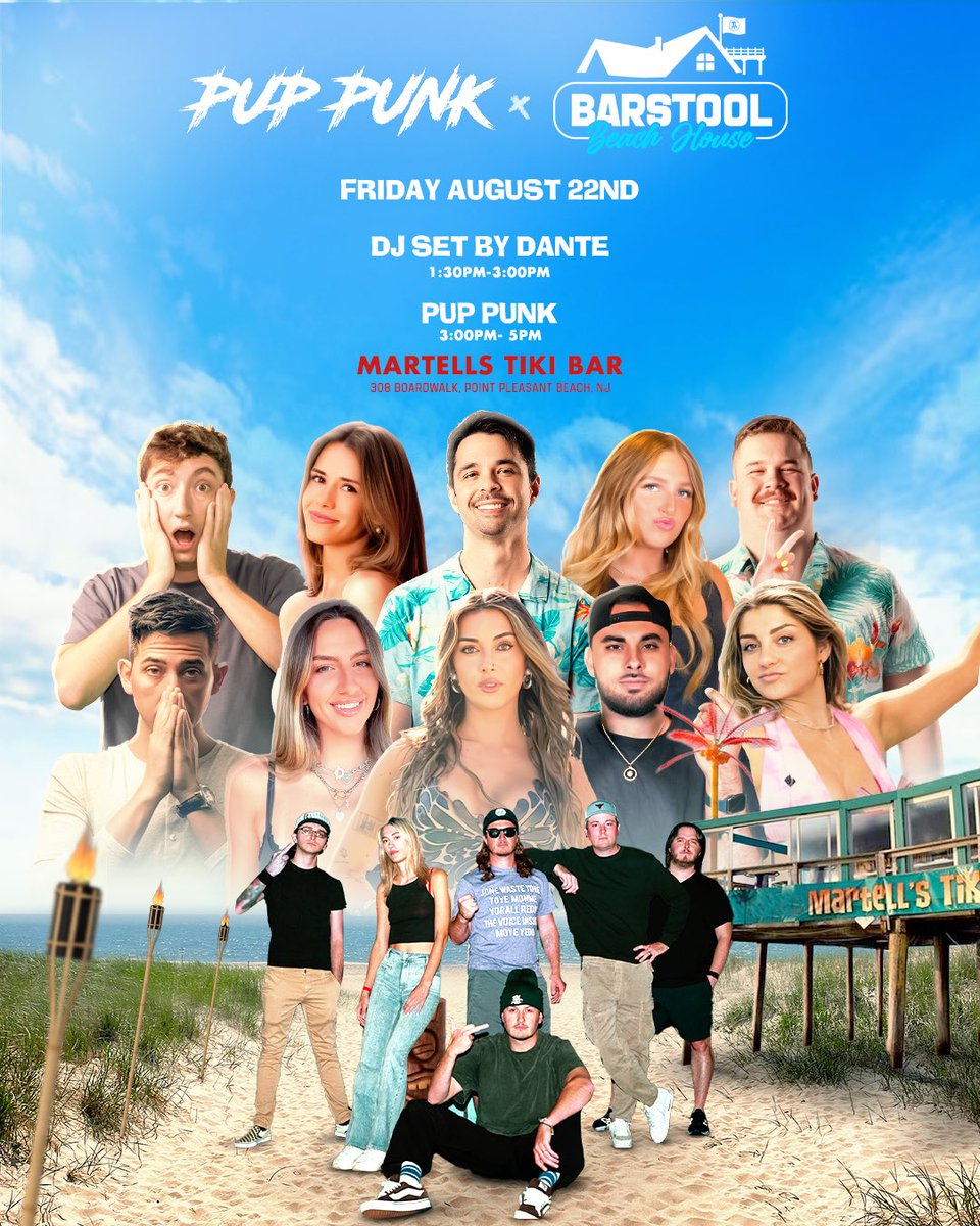 Pup Punk will have a live performance on August 22nd at Martells