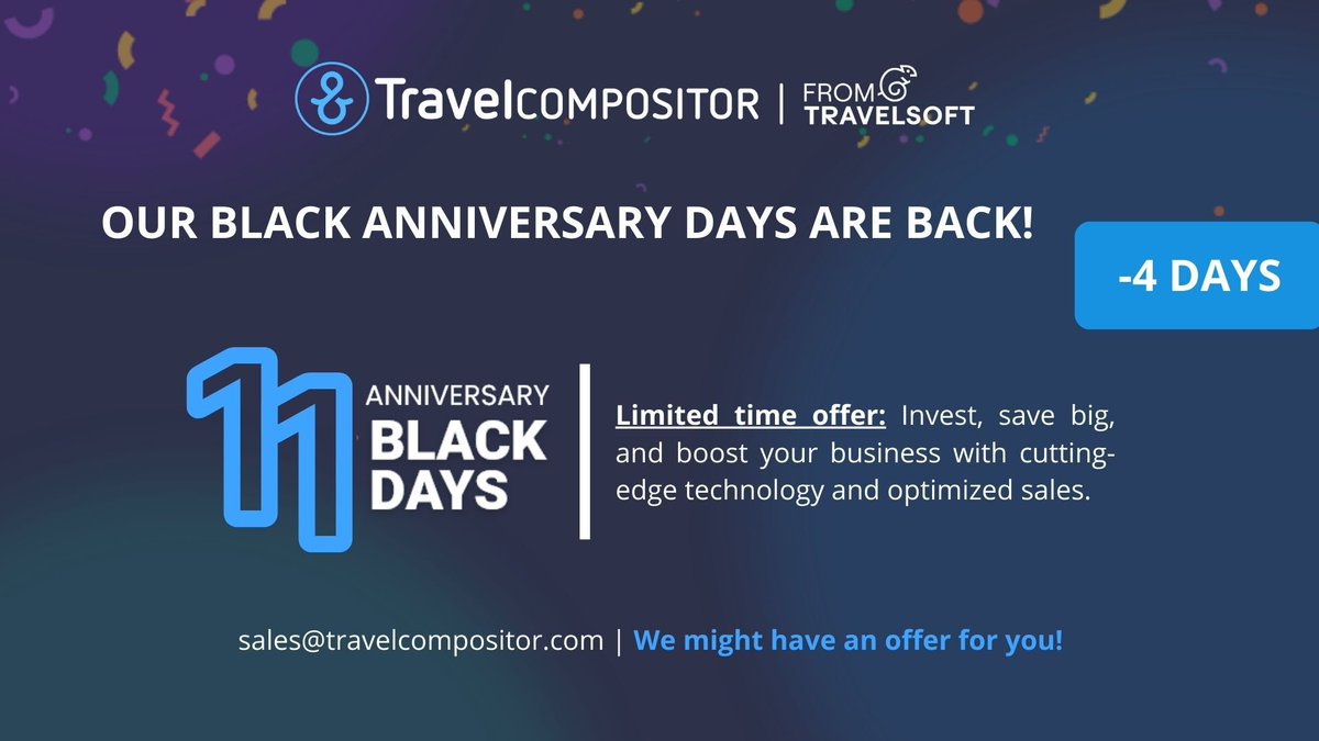 Only 4 days left to take advantage of our biggest offers of the year! ⏱️🚀

If you’re already a client, check your inbox today, we’re unveiling our best offers.

Not part of the innovation yet?
Contact us to find out how our solutions can help take your business to the next level