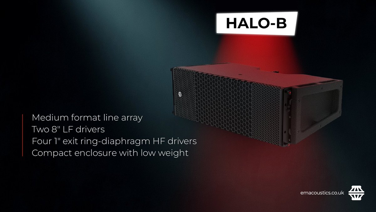 emacoustics's tweet image. Meet our medium-format powerhouse. 

HALO-B delivers unparalleled performance with flat, free-field response that maintains its natural sonic character as SPL levels climb. 



Learn more here:
emacoustics.co.uk/docs/products/…

#LineArray #ProAudio #EMAcoustics #LiveEvents #Touring