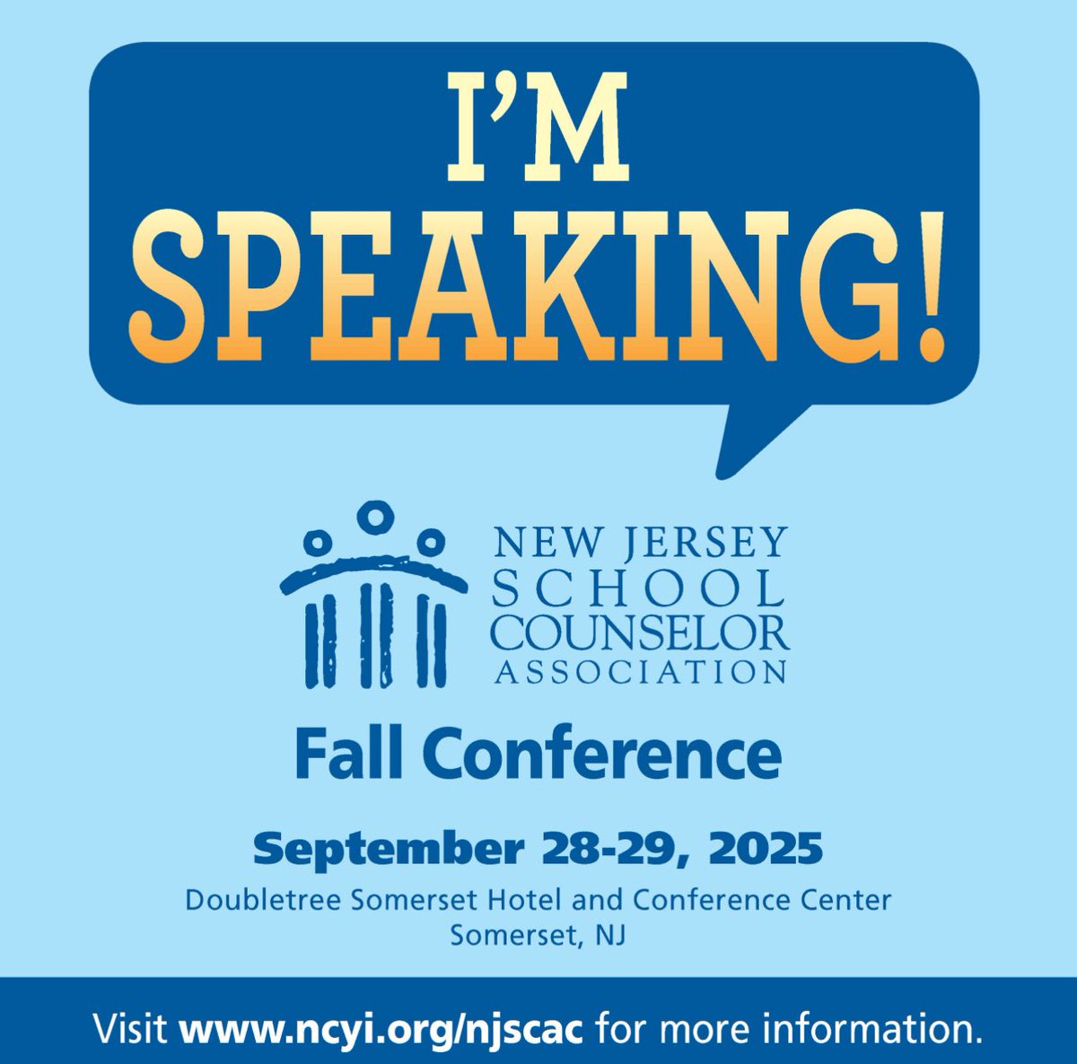 Happy to be speaking at the NJ School Counselor’s Association conference this September. I hope you’ll join me!

ncyionline.org/conferences/nj…

Counseling in the Age of AI: Tools, Guidance, and Human-Centered Leadership

Session Description: 
Artificial Intelligence is rapidly