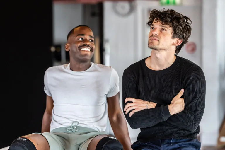 Ncuti Gatwa and Edward Bluemel start performances in Born With Teeth tonight whatsonstage.com/news/ncuti-gat…