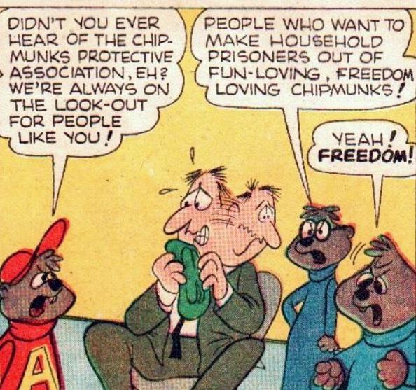 yk how horrifying it would be to have these 3 foot/ metre tall chipmunks yelling at you at a petstore????