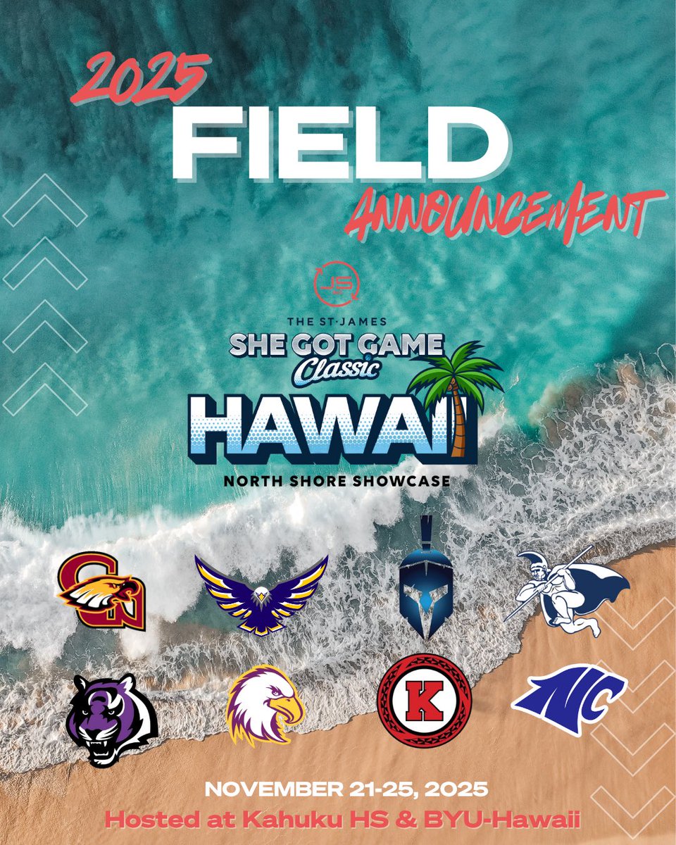 🔥The. Stage. Is. Set.🔥

Eight teams. One paradise. Endless highlights.

#SportsTravelCulture #SheHoopsClassic #J5 #Hawaii