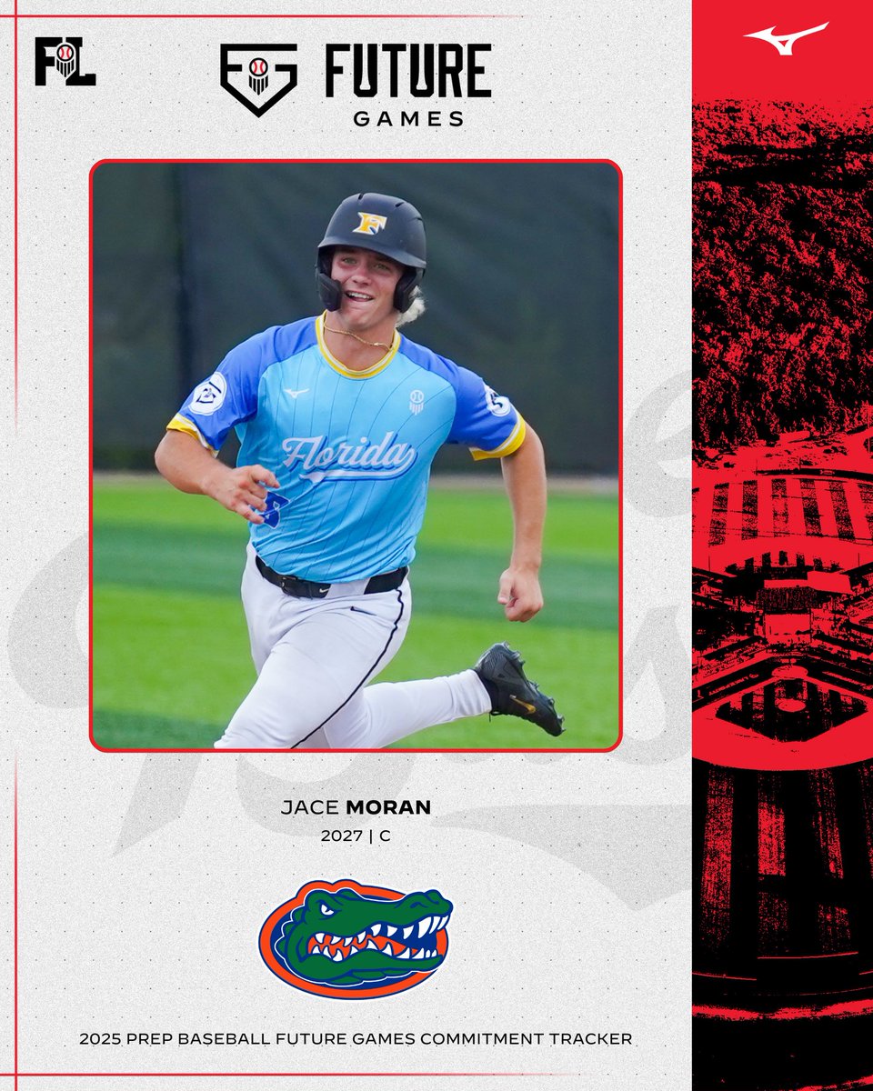 #𝐏𝐁𝐅𝐆𝟐𝟓 𝐂𝐨𝐦𝐦𝐢𝐭𝐦𝐞𝐧𝐭 𝐔𝐩𝐝𝐚𝐭𝐞

'27 C Jace Moran (<a href="/shsdogsbaseball/">Suwannee Baseball</a>) has committed to <a href="/GatorsBB/">Florida Gators Baseball</a>.

Congratulations to Jace and his family. 3rd commitment from #TeamFL.

<a href="/JaceMoran33/">Jace Moran</a> | <a href="/5starnational/">5 Star National</a> 

👤: loom.ly/i1drWxg