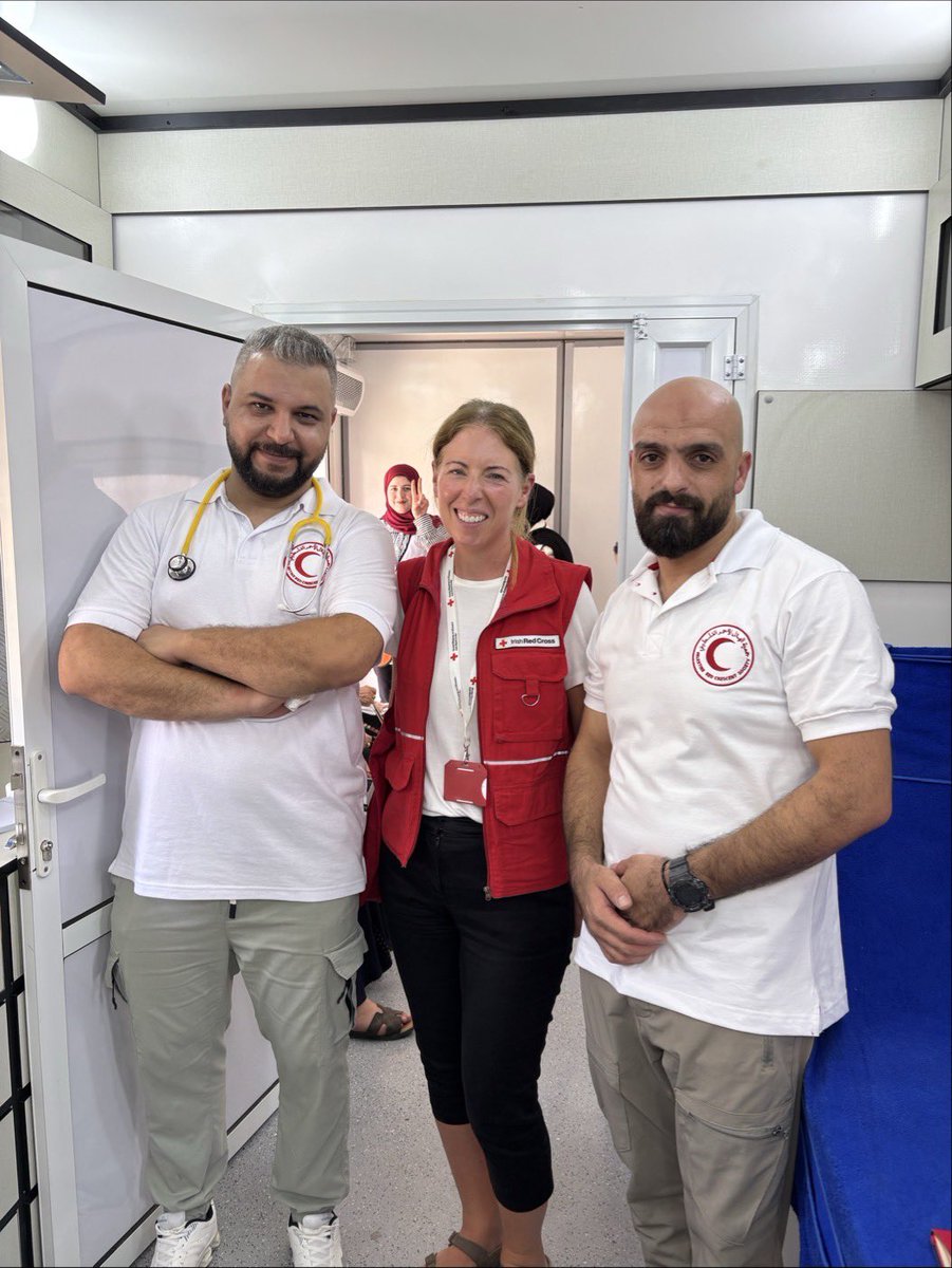 irishredcross's tweet photo. Following on from our meeting in Ramallah yesterday we travelled to Dura, Hebron to meet with our inspiring #RedCrescent volunteers.

They are providing essential community services from emergency medical response to mobile clinics. It’s truly moving to hear firsthand from volunteers of all ages what motivates them to help others.

Their support is absolutely vital in this challenging context.