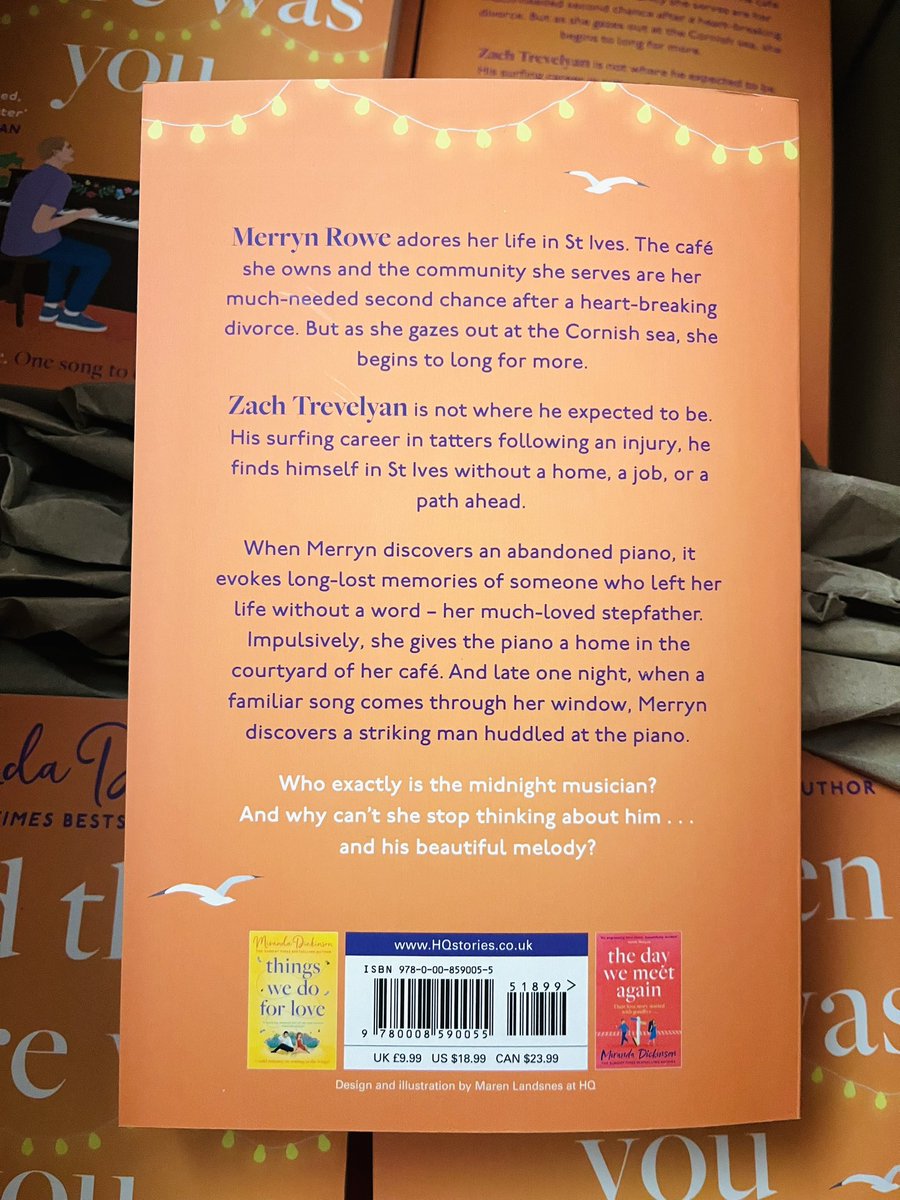 Miranda Dickinson🌟 (@wurdsmyth) on Twitter photo Ooh, look! Finished copies of my new novel, #AndThenThereWasYou, have arrived - and they are GORGEOUS!
My 15th contemporary novel and 20th overall. Seeing it in print for the first time never stops being magical.
Out 28th Aug - PB, EB & AB <a href="/HQstories/">HQ Stories</a>
Links in next tweet (1/2) Ooh, look! Finished copies of my new novel, #AndThenThereWasYou, have arrived - and they are GORGEOUS!
My 15th contemporary novel and 20th overall. Seeing it in print for the first time never stops being magical.
Out 28th Aug - PB, EB & AB <a href="/HQstories/">HQ Stories</a>
Links in next tweet (1/2)