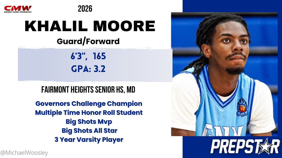 Coach Mike, PrepStar SW (@michaelwoosley) on Twitter photo Offensively, Khalil is a multi-level scorer who attacks the rim with authority and has the strength and body control to finish through contact. He can create his own shot and knock down perimeter jumpers, making him a threat to score from outside. <a href="/lilupnxt/">Khalil Moore</a> Offensively, Khalil is a multi-level scorer who attacks the rim with authority and has the strength and body control to finish through contact. He can create his own shot and knock down perimeter jumpers, making him a threat to score from outside. <a href="/lilupnxt/">Khalil Moore</a>
