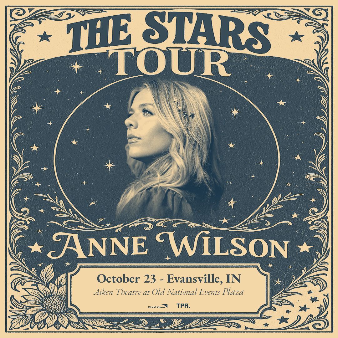 JUST ANNOUNCED! Join GRAMMY-nominated singer-songwriter Anne Wilson for The STARS Tour, right here at Old National Events Plaza in Evansville! Live on October 23, join Anne with support from Jordan Rowe to get a first look at new music from  her highly-anticipated upcoming album.