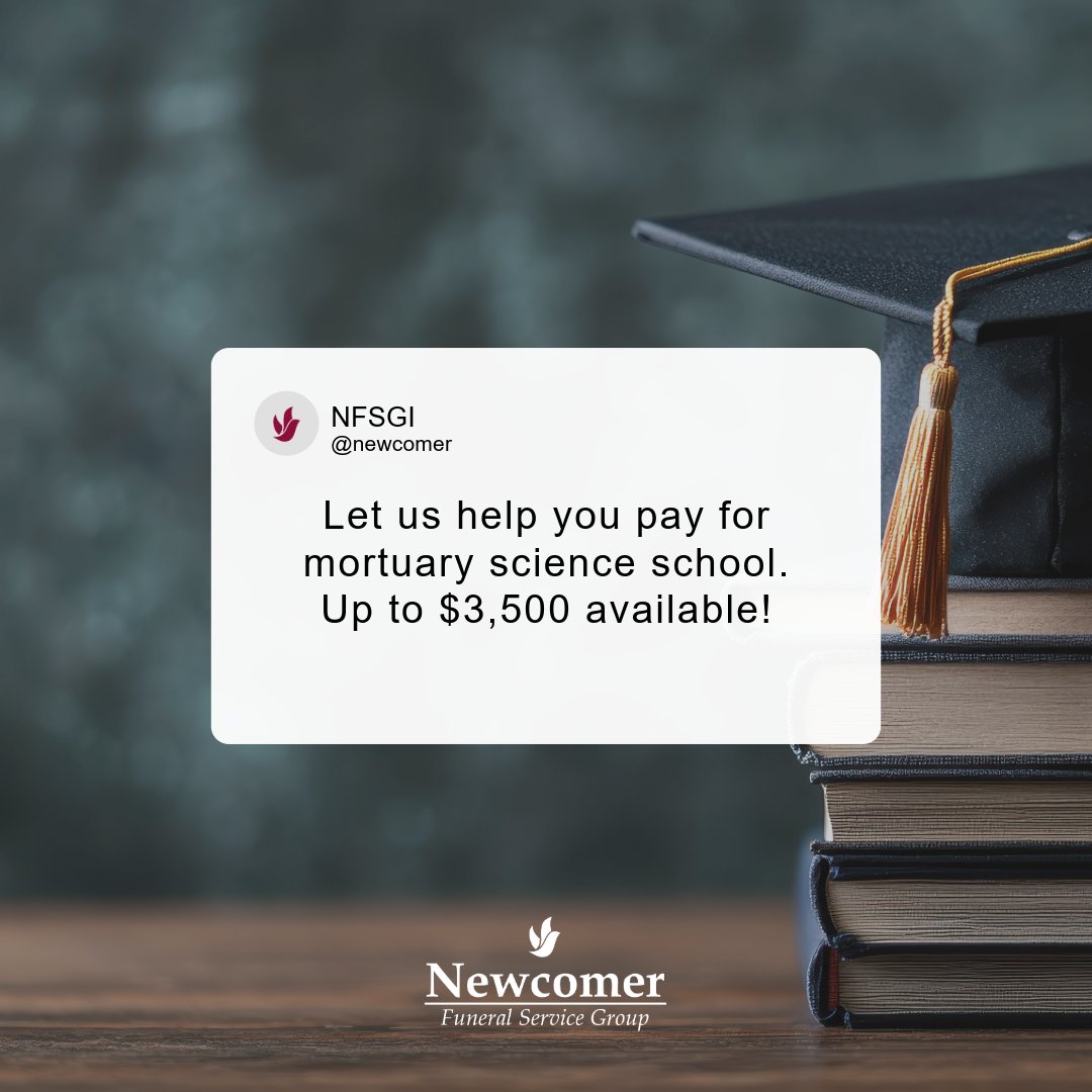 🎓 Aspiring funeral directors—don’t miss this! Apply for up to $3,500 in scholarships for mortuary science students in ABSFE-accredited programs. Early Bird Deadline: Sept. 3 = chance to win your Nat'l Board Exam fee! 👉 brnw.ch/21wUSWK #funeraldirector #scholarship