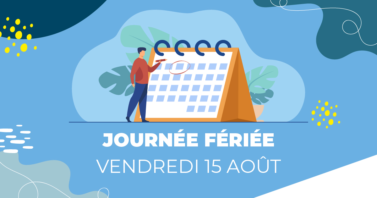 ⚠️ Vendredi 15 août est un jour férié, le réseau de bus tanlib ne circulera pas.

Pour vos déplacements, pensez aux Vélos en Libre-Service 🚲

Toute l'équipe Tanlib vous souhaite une bonne journée 😉

#niort #tanlib #reseautanlib #jourferie
