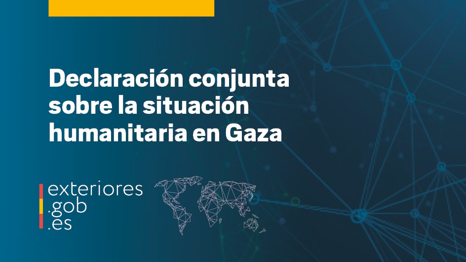 Declaración conjunta de España y otros 28 socios internacionales subraya la necesidad de emprender acciones urgentes para frenar y revertir el hambre en Gaza. Es fundamental proteger los espacios humanitarios, y la ayuda nunca debería ser politizada.

🔗exteriores.gob.es/es/Comunicacio…