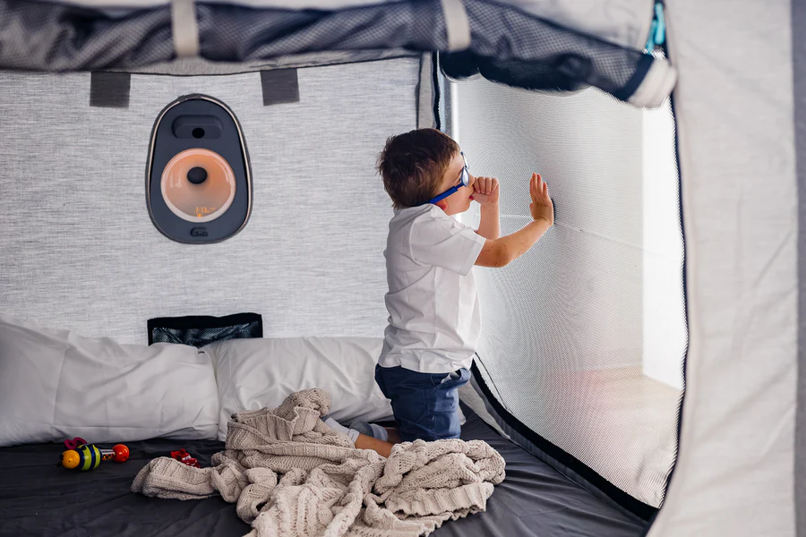 7 years ago, I had a hunch.

If I combined the best features from sensory rooms, safety beds, and baby monitors, we could create a better bed for children with special needs.

So I built some prototypes. Took them to autism fairs and schools, watched kids crawl in, and asked