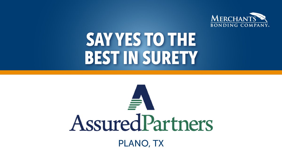 Don’t settle for just any agent for your surety needs. Choose Merchants Surety Elite partners at AssuredPartners.
ow.ly/wJKQ50Wy1kz