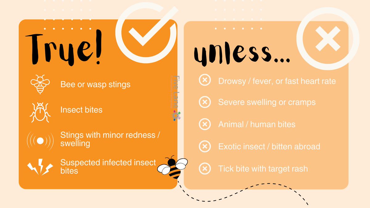🐝 TRUE! No need to wait for healthcare for bites or stings! 🧑‍⚕️

Pharmacies provide expert advice on bee stings, minor swelling or suspected infected bites. Check when you should visit your #CommunityPharmacy or seek further advice from a GP or 111 👇

#PharmacyFirst <a href="/CPWYinfo/">CPWYinfo</a>