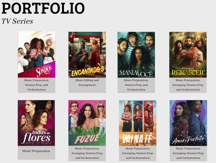 Updating my portfolio with recent Brazilian TV shows where I had the pleasure of working as a composer assistant.

My tasks included writing arrangements, preparing sheet music, orchestration, music editing (yes, surviving the Pro Tools nightmares 😅), and much more.

#tvshow