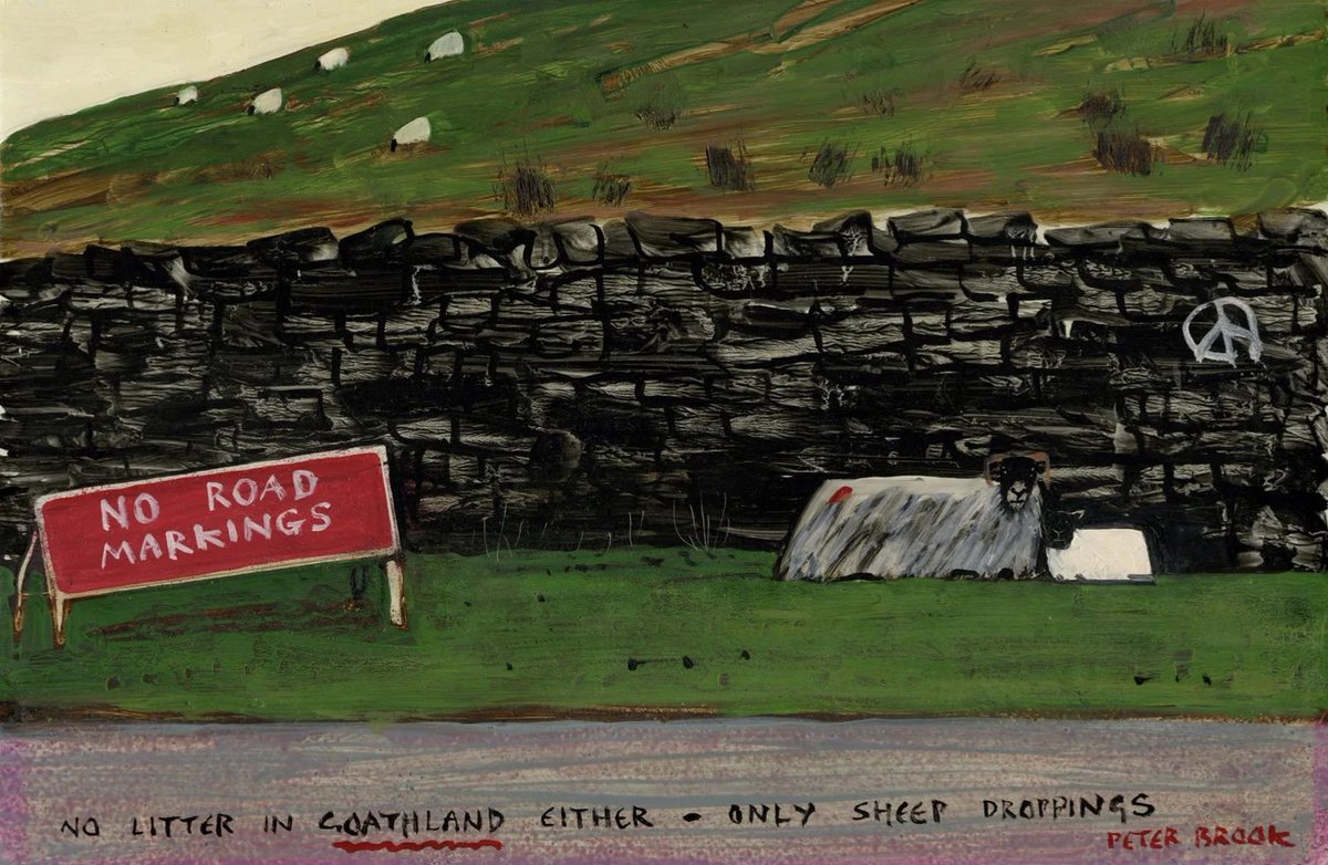 ‘No litter in Goathland either - only sheep droppings’ by Peter Brook RBA