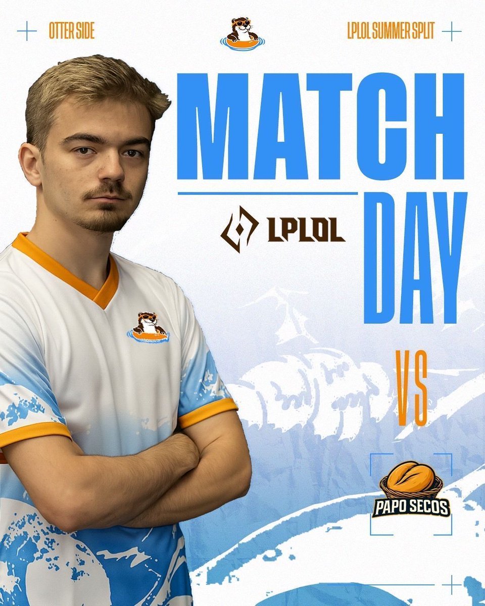 Prontos a mergulhar?!
Hoje é às 20 horas na <a href="/lplol_pt/">LPLOL</a> contra os @‌TeamPapoSecos!
Será o papo realmente seco?Ou está só cheio e prestes a ir ao fundo com o peso das lontras?
Venham descobrir mais logo connosco!🦦
#DiveDeepRiseVictorious