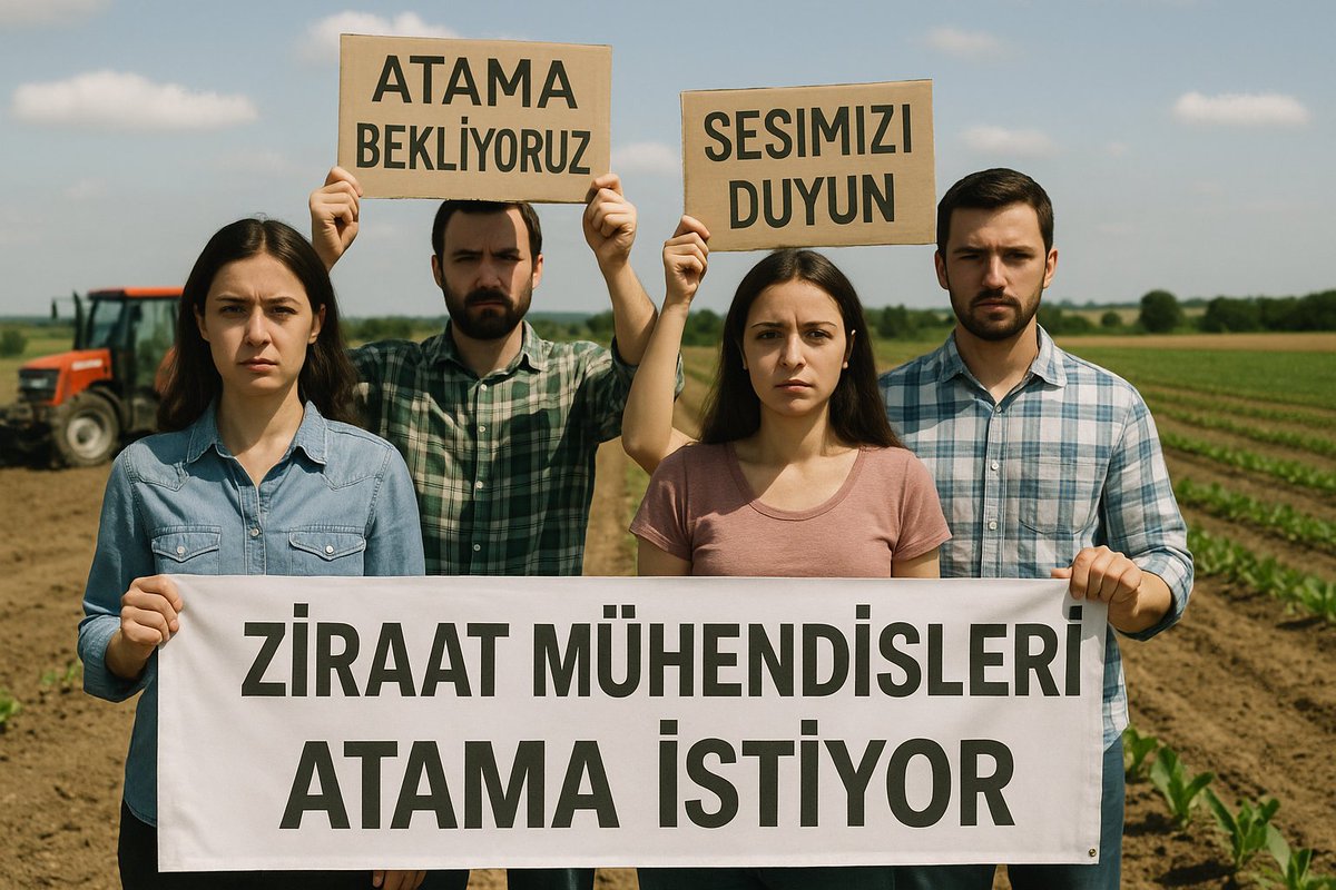 BİR BUÇUK YILA AŞKIN ATAMA YAPILMADI. PUANLARIM HEBA OLMASIN. YENİDEN KPSS ÇALIŞACAK ENERJİMİZ KALMADI
2 BİN VE ÜZERİNDE ZİRAAT MÜHENDİSİ ATAMASI TALEP EDİYORUZ 
<a href="/TCTarim/">T.C. Tarım ve Orman Bakanlığı</a> <a href="/ibrahimyumakli/">İbrahim Yumaklı</a> <a href="/ahmtbgc/">Dr. Ahmet Bağcı</a> <a href="/tarimormanpgm/">Personel Genel Müdürlüğü</a>
<a href="/Seyfullahaslntk/">Seyfullah Arslantürk</a> <a href="/bekirgizligider/">Ebubekir GİZLİGİDER</a>
<a href="/akadirpolat1/">Abdulkadir Polat</a>
#Tarıma2BinZiraatMüh