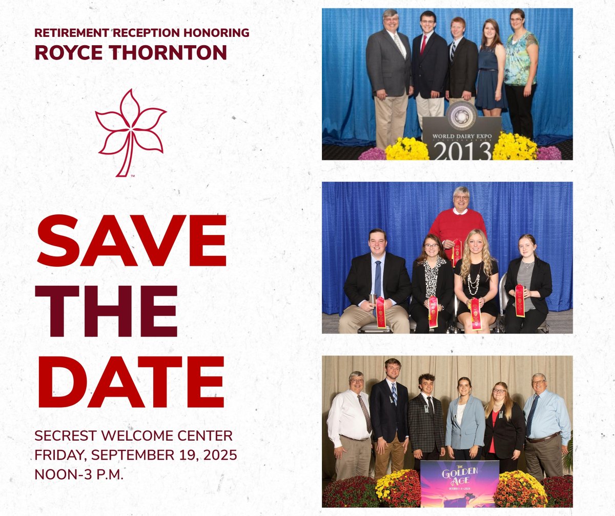 Mr. Thornton would love for you to join us in celebrating his 42 years of dedicated service to Ohio State ATI! 🥳