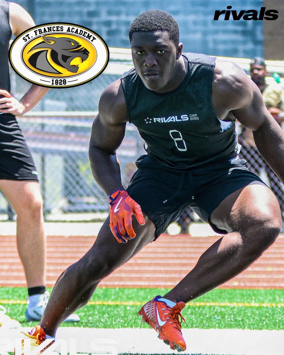 Rivals (@rivals) on Twitter photo NEWS: 2026 4-Star LB DQ Forkpa announces he will be transferring from IMG Academy (FL) to St. Frances Academy (MD), according to <a href="/ChadSimmons_/">ChadSimmons</a>
Read: on3.com/high-school/ne… NEWS: 2026 4-Star LB DQ Forkpa announces he will be transferring from IMG Academy (FL) to St. Frances Academy (MD), according to <a href="/ChadSimmons_/">ChadSimmons</a>
Read: on3.com/high-school/ne…