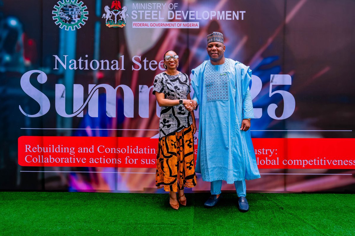 Dr Jumoke Oduwole (@joduwole) on Twitter photo Our vision is to make Nigeria’s steel and solid minerals sector a cornerstone of infrastructure, industry, and jobs. At the National Steel Summit, I reaffirmed <a href="/fmitiofficial/">FMITI Nigeria</a>’s commitment to bold reforms, investment, and partnerships to unlock its full potential. 🇳🇬✨ Our vision is to make Nigeria’s steel and solid minerals sector a cornerstone of infrastructure, industry, and jobs. At the National Steel Summit, I reaffirmed <a href="/fmitiofficial/">FMITI Nigeria</a>’s commitment to bold reforms, investment, and partnerships to unlock its full potential. 🇳🇬✨