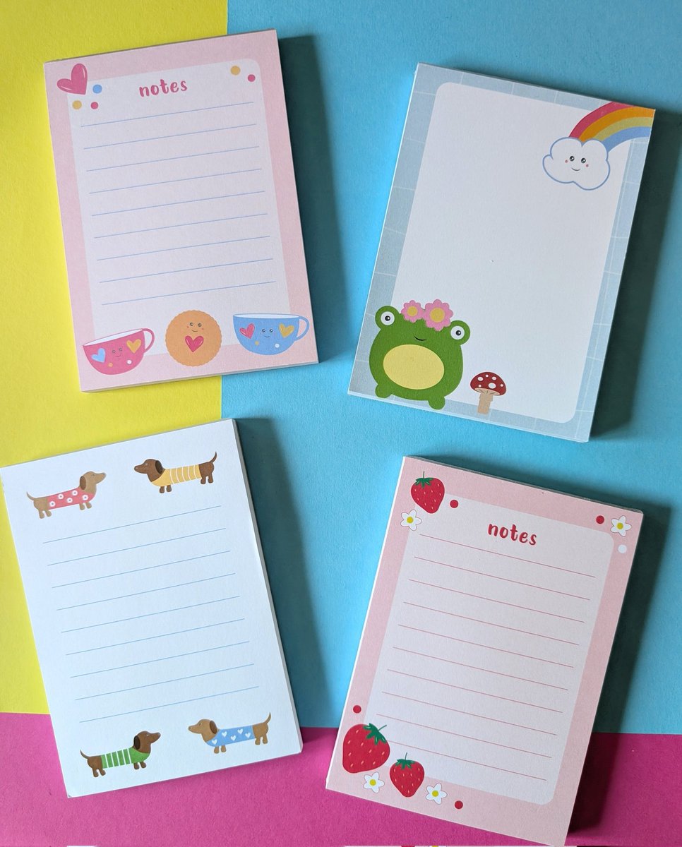 andrealem's tweet image. All of my cute little notepads 😊 

#notepads #stationery #giftideas #shopindie