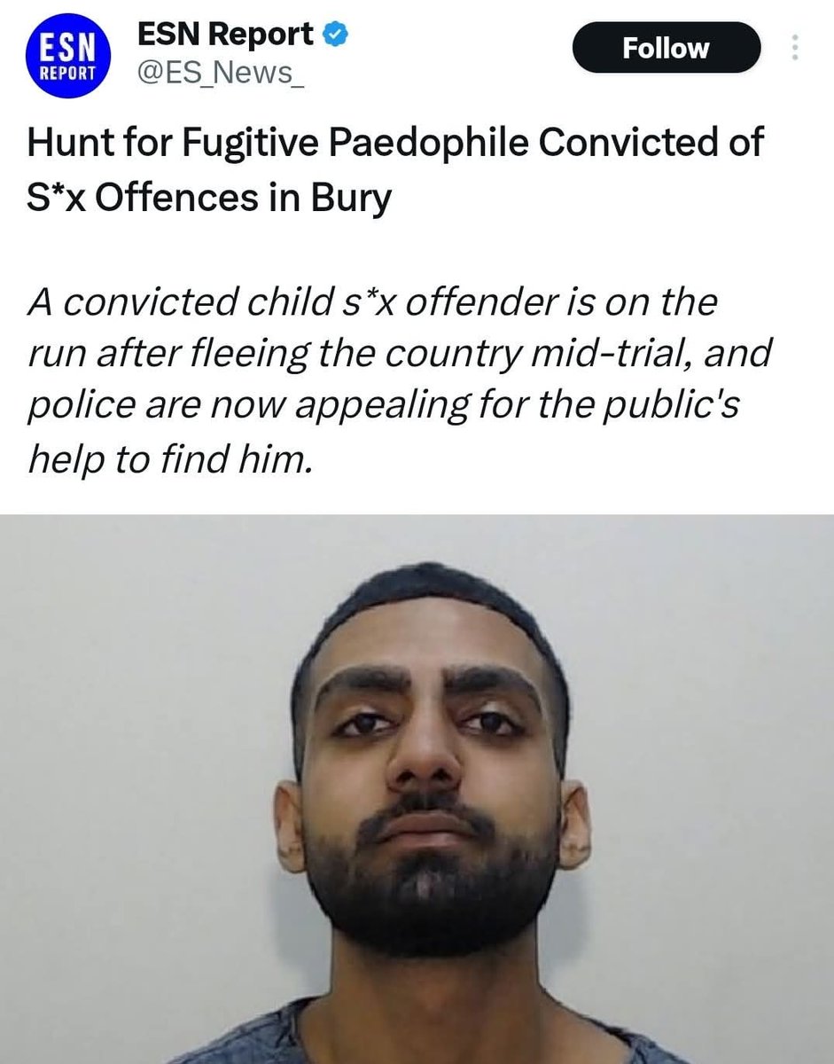 Why let a convicted child sex offended free.. obviously he was going to run 🤬