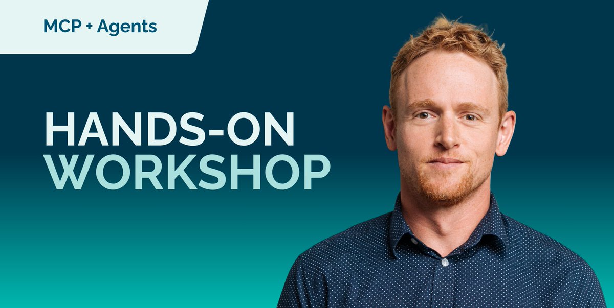 Join CTO Aron Semle for a 3-hour ✨hands-on✨ workshop on August 21 where you'll build and run your own AI agent, fully integrated with an #MCP server and running locally on your machine.

😁 Oh, and did we mention it's free? Learn more and register here👇
bit.ly/45VadF9