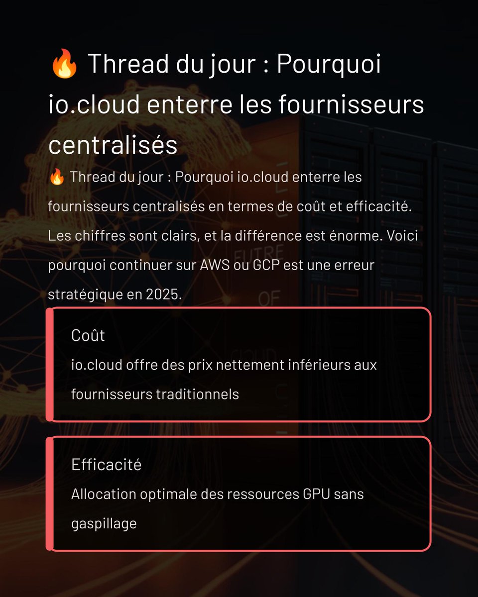 ionet_Fr's tweet image. 💰 Et si vous pouviez accéder à la même puissance GPU… pour beaucoup moins cher ?

🚀 Découvrons pourquoi io.cloud de @ionet  change la donne sur le coût et l’efficacité. 👇