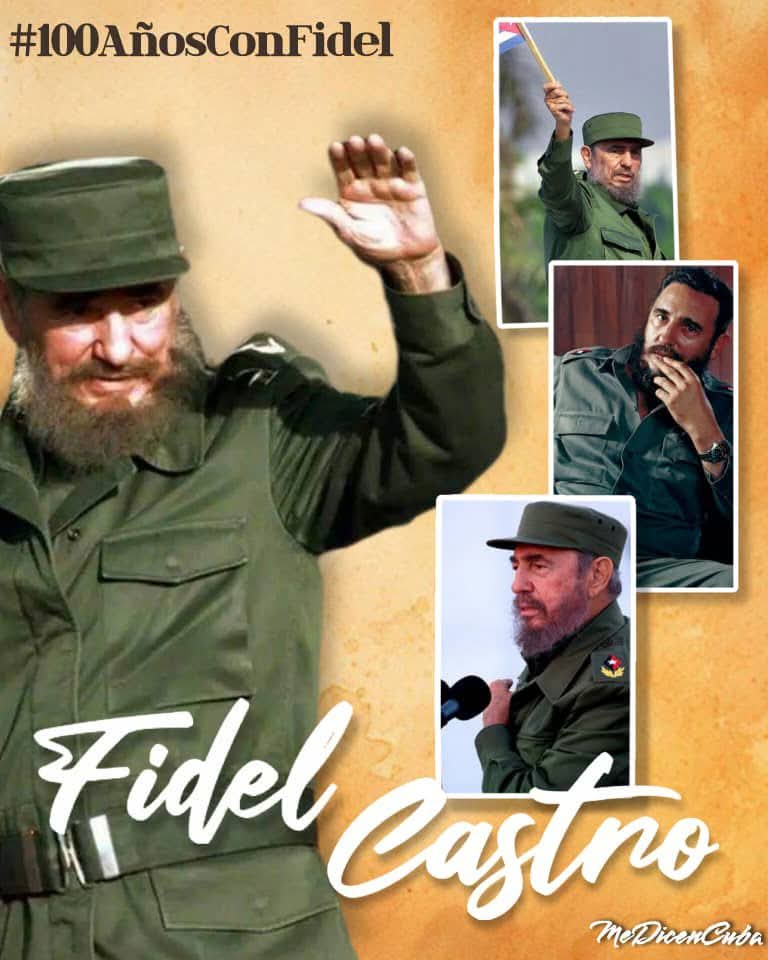 Fidel es ejemplo, virtud y máximo orgullo. Que no hay ni habrá imperio,    enemigo, traidorzuelos ni cobardes que nos aparten ni un «tantico» de nuestros valores, en los cuales él nos educó e inspiró. #100AñosConFidel  @DCMedicaDistit