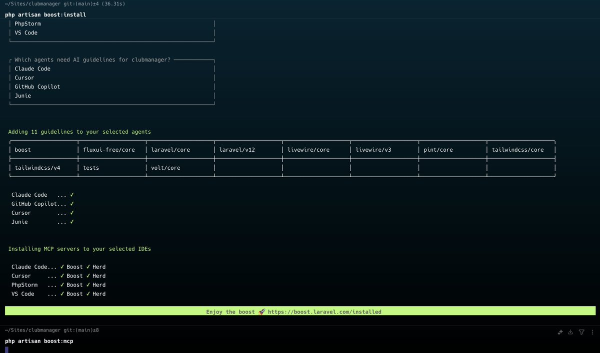 phpfour's tweet image. Laravel Boost
Just installed and started using right away!
🚀🚀🚀