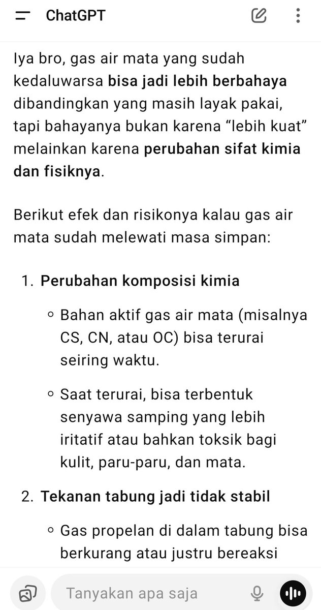 Dasar ga punya otak.!
Gas air mata kadaluarsa masih dipake.