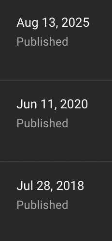 ngl these are crazy upload dates