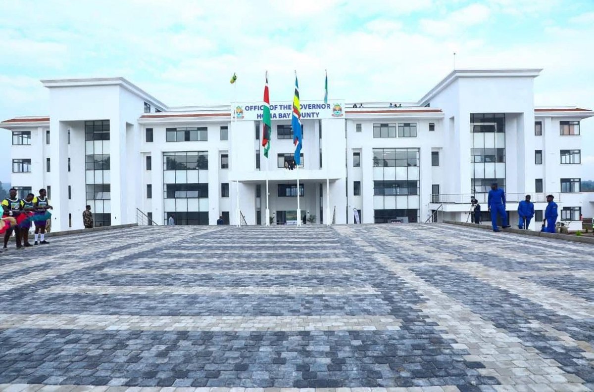 Homabay county Referral hospital vs the new county headquarters.