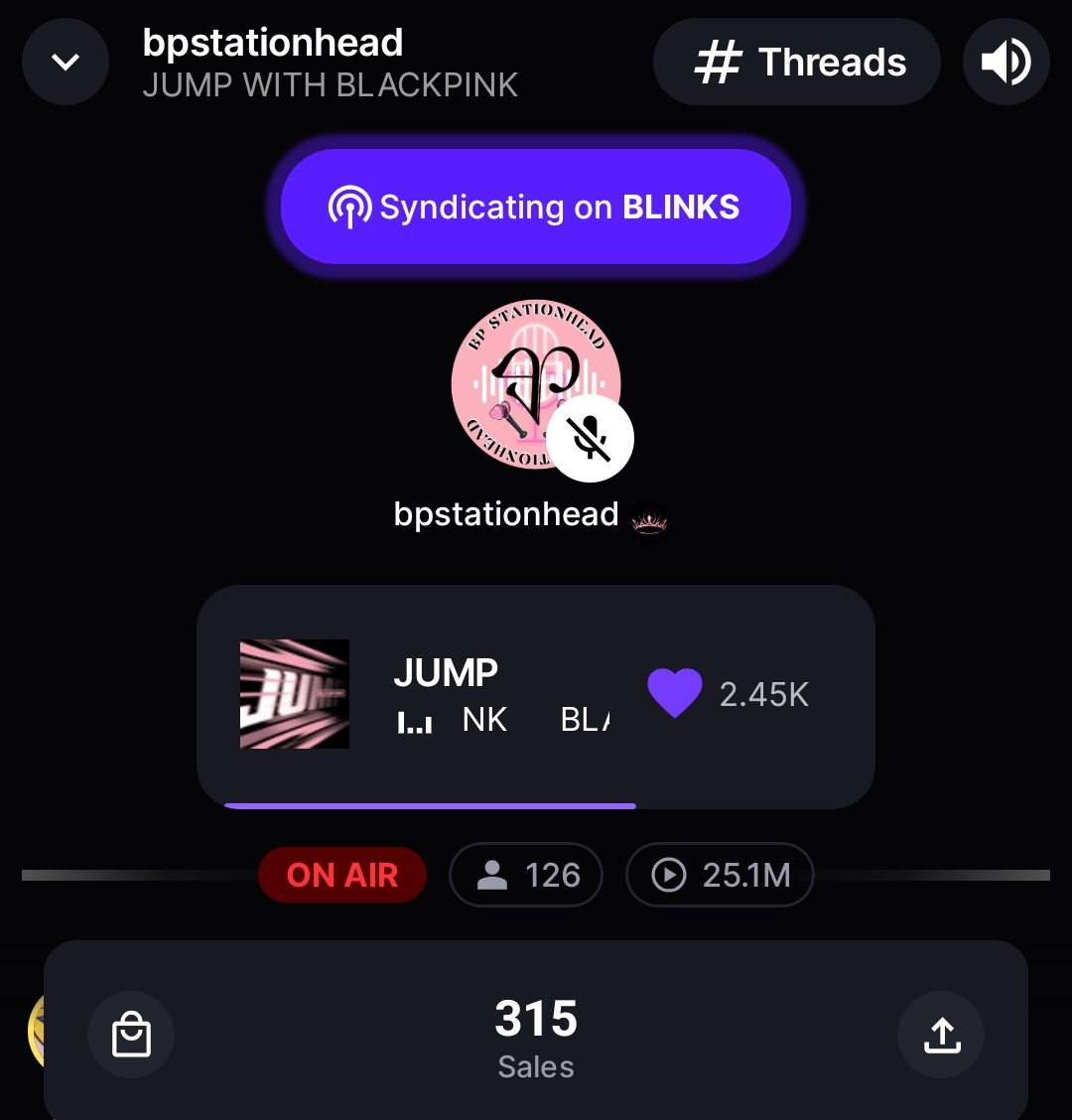 BP Stationhead (@bpstationhead) on Twitter photo BLINKs, join us to reach the <a href="/BLACKPINK/">BLACKPINKOFFICIAL</a> and pinks songs milestones. We are focusing: #JUMP #KTL & #PV alone with other BP songs.
More listeners = Streams at a time.
Join our channel ➡️ stationhead.com/bpstationhead
Just park your acc if you are busy and off to the bed. BLINKs, join us to reach the <a href="/BLACKPINK/">BLACKPINKOFFICIAL</a> and pinks songs milestones. We are focusing: #JUMP #KTL & #PV alone with other BP songs.
More listeners = Streams at a time.
Join our channel ➡️ stationhead.com/bpstationhead
Just park your acc if you are busy and off to the bed.