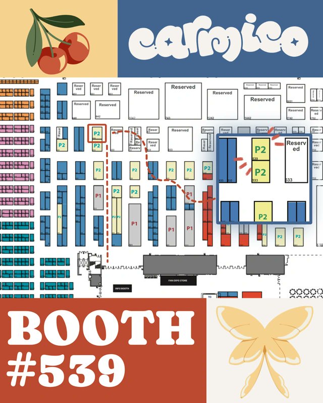 it's that time of year again ✨ come see us at FanExpo Canada next week at booth 539!! we'll have starfall, slasher street restocks, and a few other surprises 👀