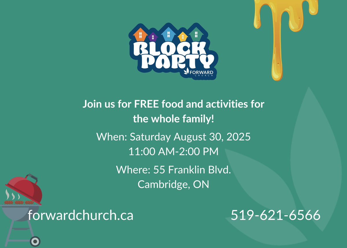 Join us at Forward Church's block party for FREE food &amp; fun activities!
📍Aug.30TH | 11:00 AM-2:00 PM
🩵Come visit SHOW's  booth &amp;  learn more about what SHOW is doing to end chronic homelessness in your community!
Don't miss out on dunking a pastor! 
#FamilyFun #waterlooregion
