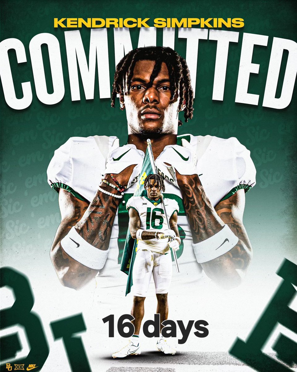 BU_BEARS's tweet photo. @Baylor fans,it's Kobe Prentice &amp; @1ksimp6 days until we Blackout on the Brazos @McLaneStadium on Aug 29th.  Workout now to be ready for brisket, libations  on the Brazos and singing That Good Old Baylor Line! @BaylorAthletics @BUFootball #Sailgating @BearFoundation #SicEm🐻 https://t.co/OagPIYnJc3