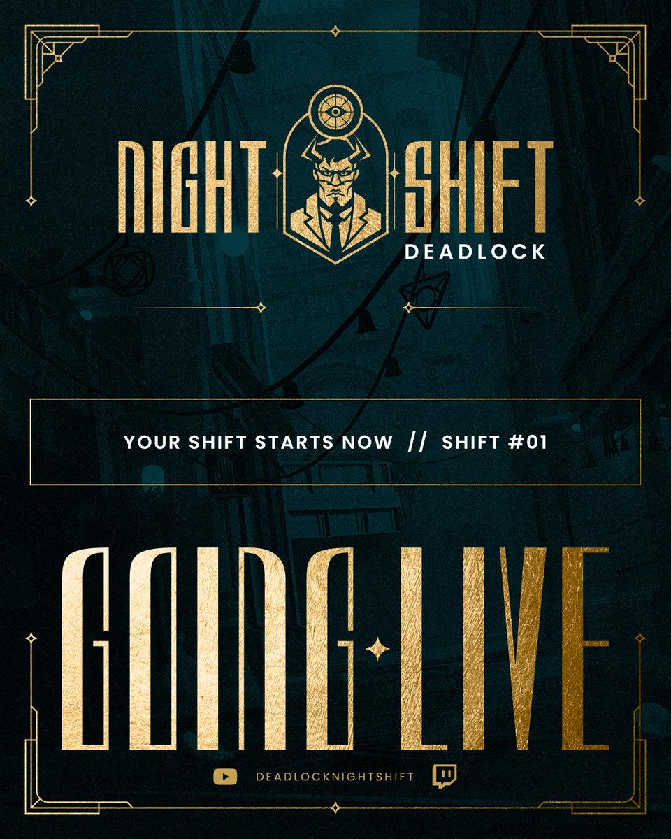 Deadlock Night Shift (@dlnightshift) on Twitter photo We are live with the best teams EU and NA have to offer. It's time to Clock In!
<a href="/virtuspro/">Virtus.pro</a> vs <a href="/1winesports/">1win Team</a> // vs Abrahams
Valhalla vs PKP // vs <a href="/HydraNationDL/">HydraNation</a>
You can watch over at:
Twitch - twitch.tv/deadlocknights…
Youtube - youtube.com/@DeadlockNight… We are live with the best teams EU and NA have to offer. It's time to Clock In!
<a href="/virtuspro/">Virtus.pro</a> vs <a href="/1winesports/">1win Team</a> // vs Abrahams
Valhalla vs PKP // vs <a href="/HydraNationDL/">HydraNation</a>
You can watch over at:
Twitch - twitch.tv/deadlocknights…
Youtube - youtube.com/@DeadlockNight…