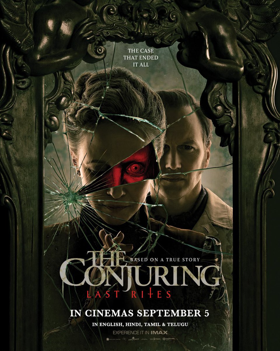 portalmedoo's tweet photo. 🚨TÁ CHEGANDO! Pôster oficial de INVOCAÇÃO DO MAL 4.

Último filme da franquia estreia em 5 de setembro. https://t.co/3ZHMvhh5CG