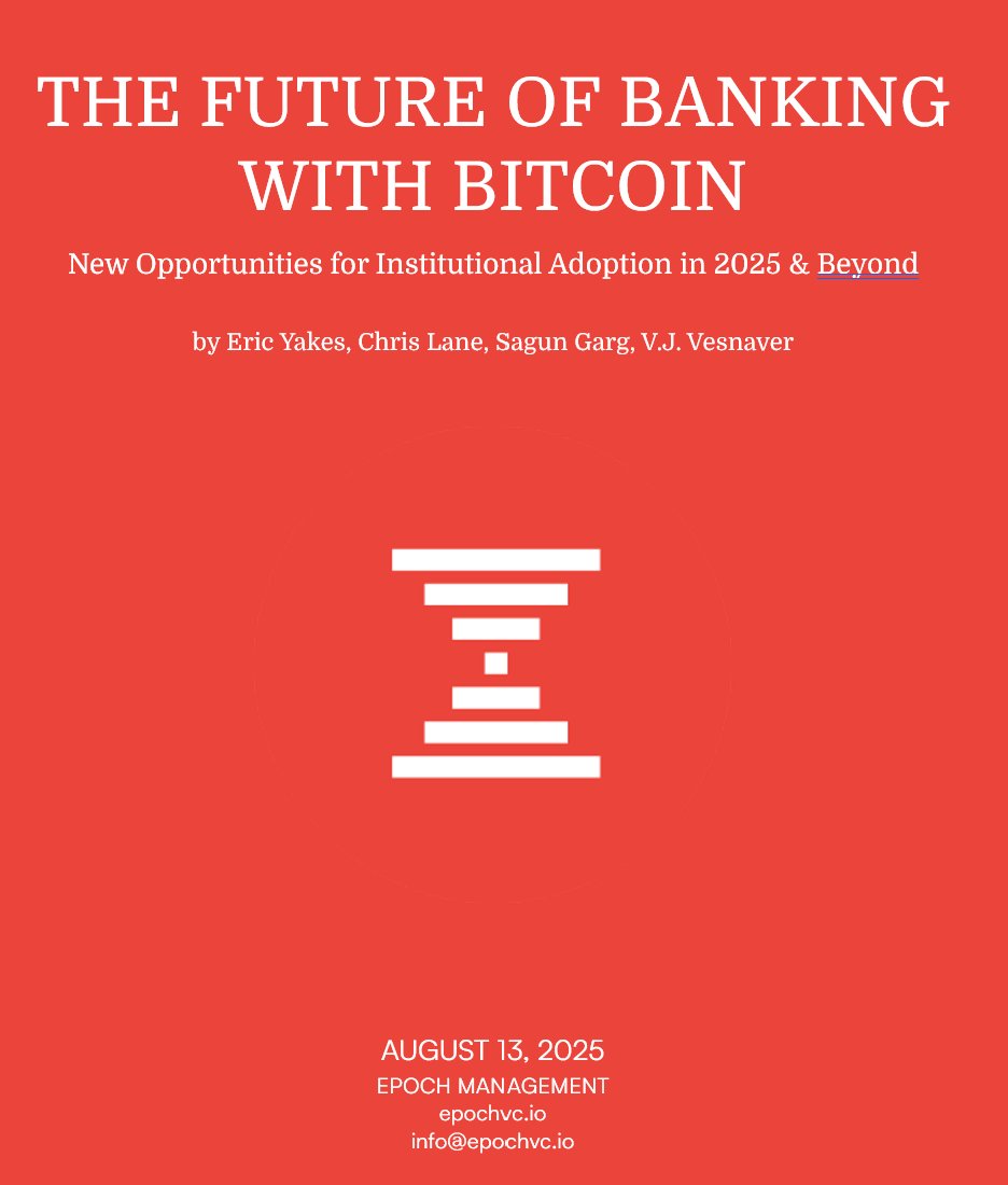 ericyakes's tweet image. This year everything changed for banks and #bitcoin in the US

@epochvc_ wrote a 100 page report on bitcoin adoption by banks with the former CTO of Silvergate @D_CentralBanker 

It is the first comprehensive and technical resource on the topic

Summary and link in comments: