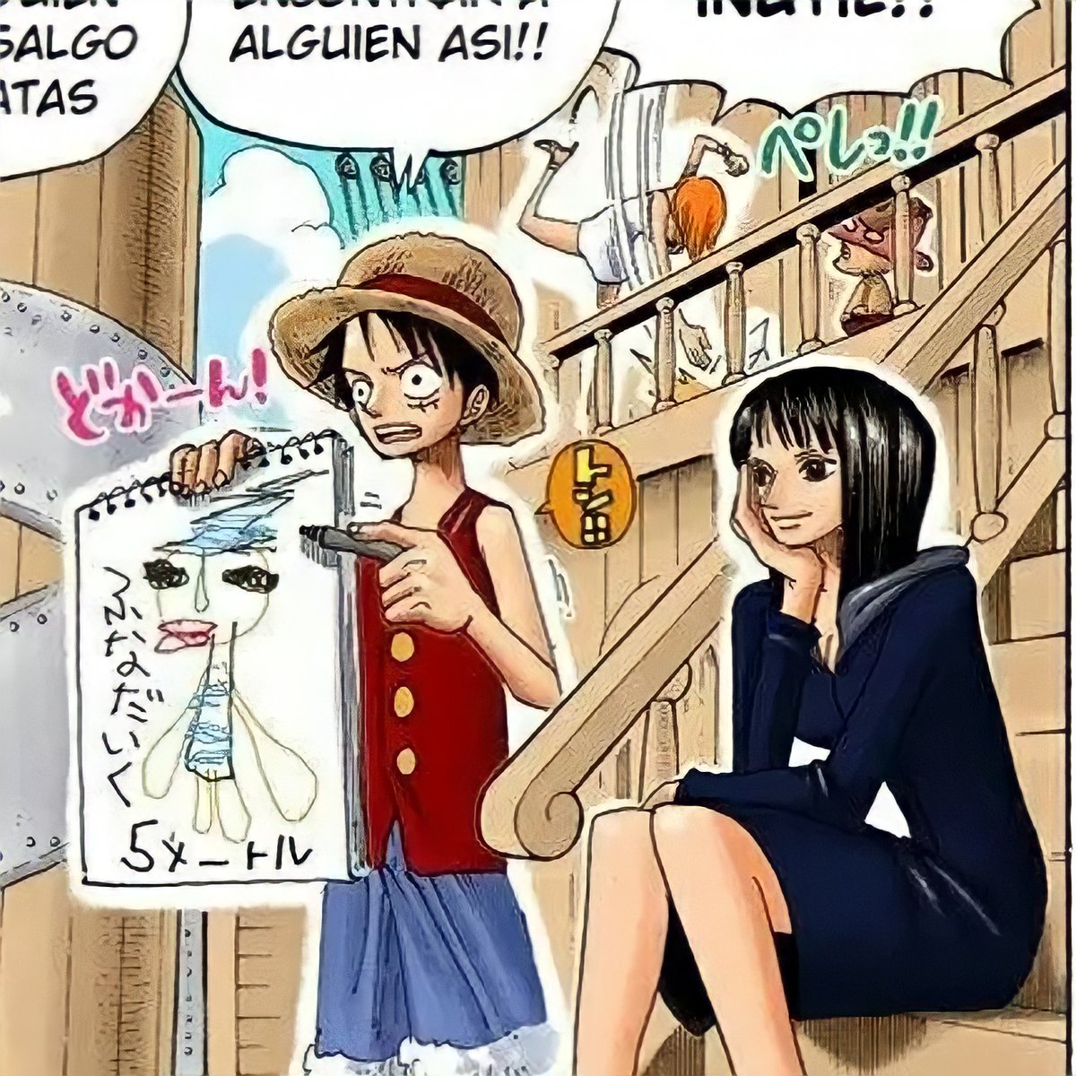 The entire One piece world was behind robin for her ability to read ponegliffs. But luffy never once asked her to do so.

He's just happy to have her in the crew😭