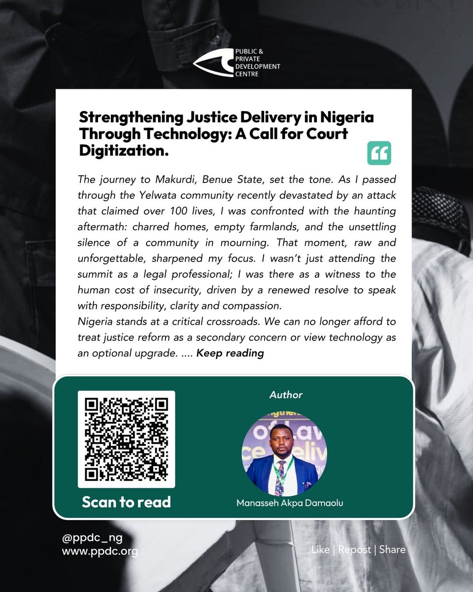 📨 New Blog Post!
In this post, PPDC’s Manasseh Akpa Damaolu (Program Officer, Kaduna State) shares his journey to Makurdi, passing through Yelwata, a community recently devastated by an attack that claimed over 100 lives and how that moment reinforced the link between insecurity