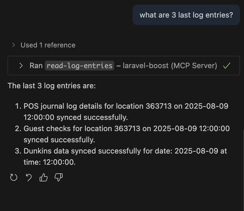 Gave a little try to all new Laravel Boost MCP server and it works flawlessely. This is definetely huge for artisans.

Thanks <a href="/taylorotwell/">Taylor Otwell</a>, <a href="/ashleyhindle/">Ashley Hindle</a> and Laravel team! 🚀